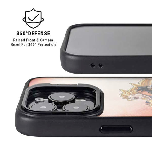 Dragon Ball Super Goku Evolution iPhone 14 Pro Kickstand Case